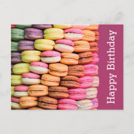 Postal Dulce Macarons Feliz cumpleaños