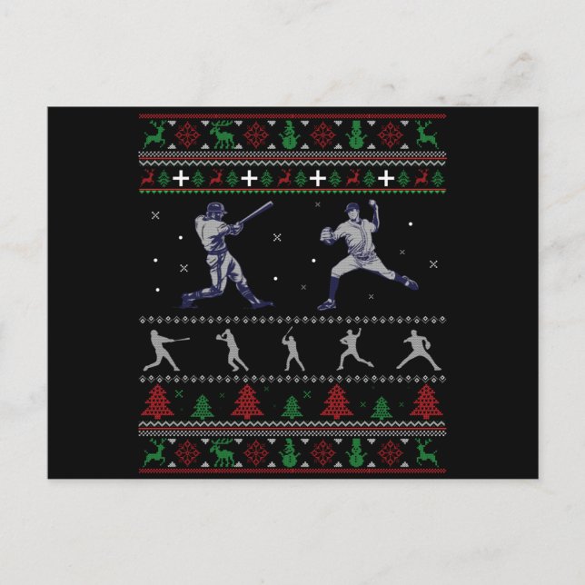 Postal Dulce Navidades feos del baloncesto estadounidense (Anverso)