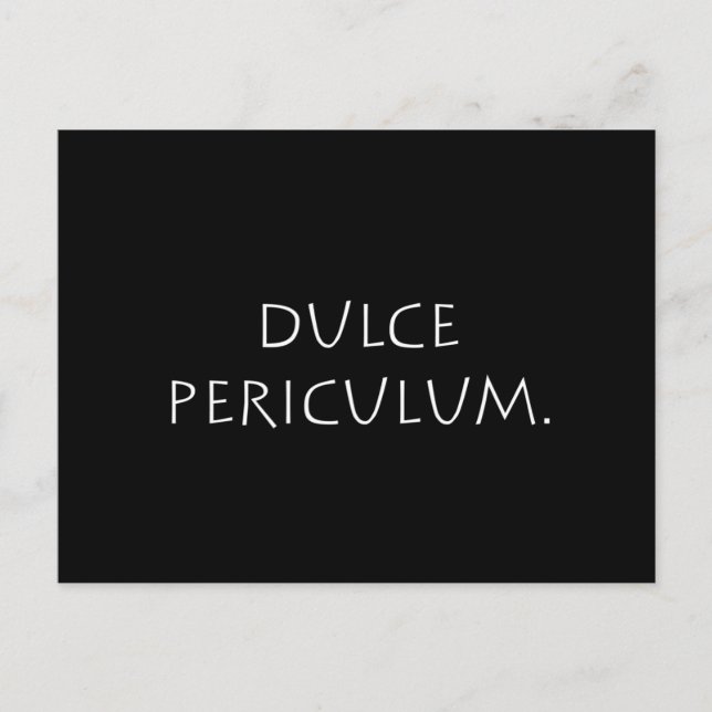 Postal Dulce periculum (Anverso)