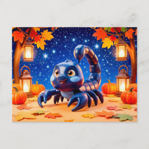 Postal Dulce personaje 3D del zodiaco Escorpión