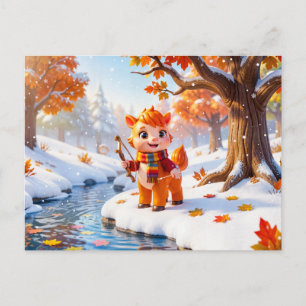 Postal Dulce personaje del zodiaco Sagitario en 3D