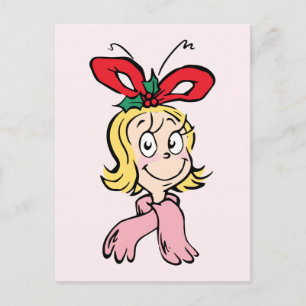 Postal Dulce retrato de Cindy Lou Who