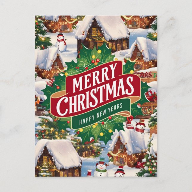 Postal Dulce Saludo de Navidad (Anverso)