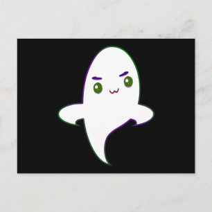 Postal Dulce travieso fantasma de Halloween