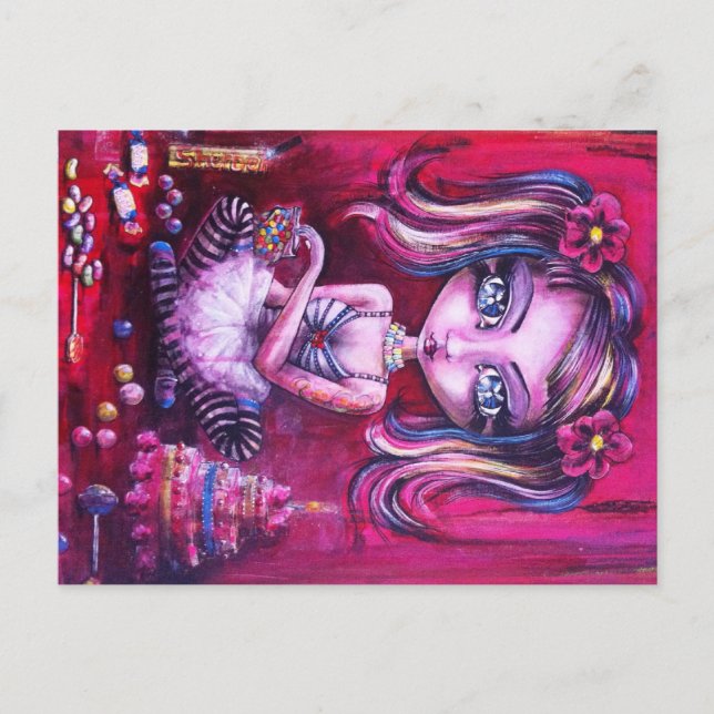 Postal Dulces de amor ocular (Anverso)