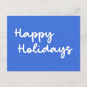 Postal Dulces letras caprichosas de Felices Fiestas en Az