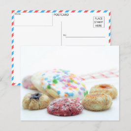 Postal Dulces tragaluces: Colorida Cookie Collection Post