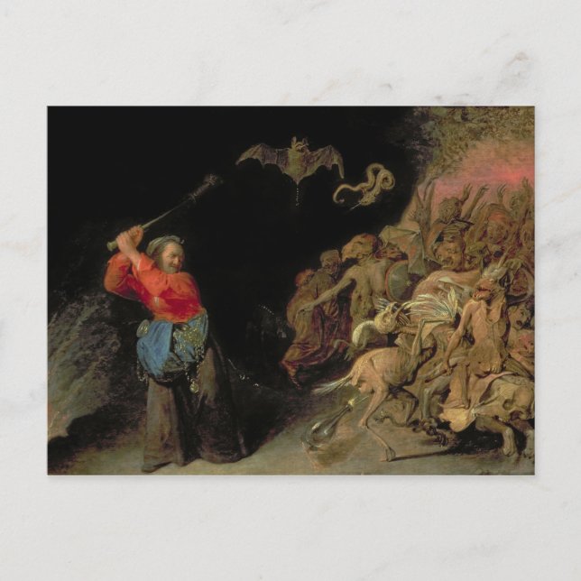 Postal Dulle Griet allanando el infierno (Anverso)