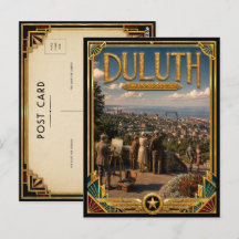 Duluth Minnesota Arte Deco Vintage Edad Dorada