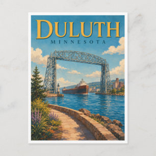 Postal Duluth Minnesota Lift Bridge GeoSaga