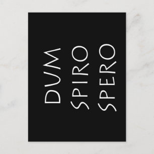 Postal Dum spiro spero
