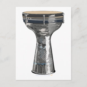 Postal Dumbek Drum Postcard Darbuka Tombak Toubeleki
