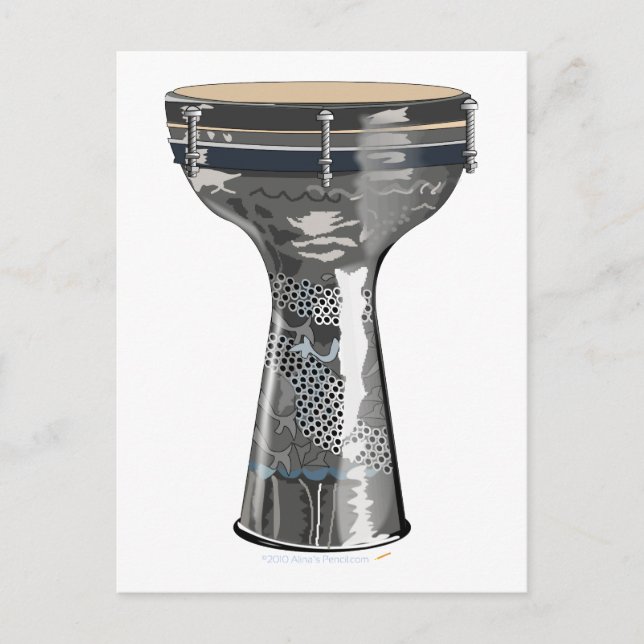 Postal Dumbek Drum Postcard Darbuka Tombak Toubeleki (Anverso)