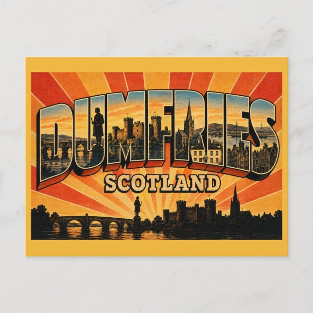 Postal Dumfries Escocia Puente Devorgilla (Anverso)