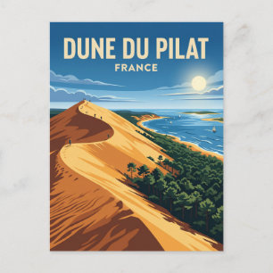 Postal Duna de Pilat Francia