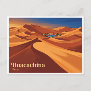 Postal Dunas de arena de Huacachina Ica Perú