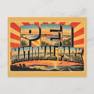 Postal Dunas de arena de playas de arte del Parque Nacion