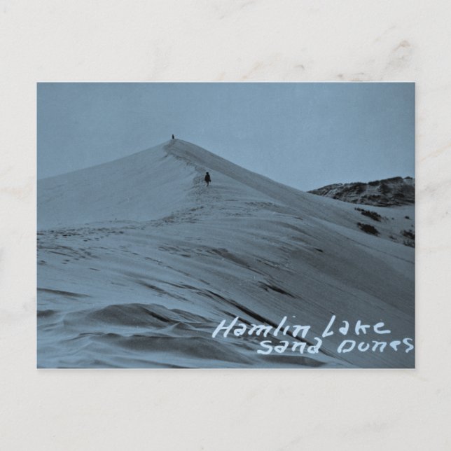 Postal Dunas de arena del lago Hamlin, Michigan (Anverso)