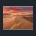 Postal Dunas de arena en el desierto al atardecer<br><div class="desc">Esta foto muestra una duna de arena al atardecer en los Emiratos Árabes Unidos.</div>