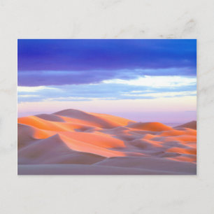 Postal Dunas de arena glamis al atardecer