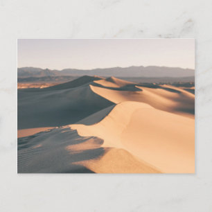 Postal Dunas de arena mesquitas en el valle de la muerte