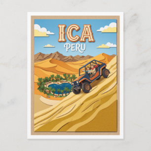 Postal Dunas de Huacachina Ica Perú