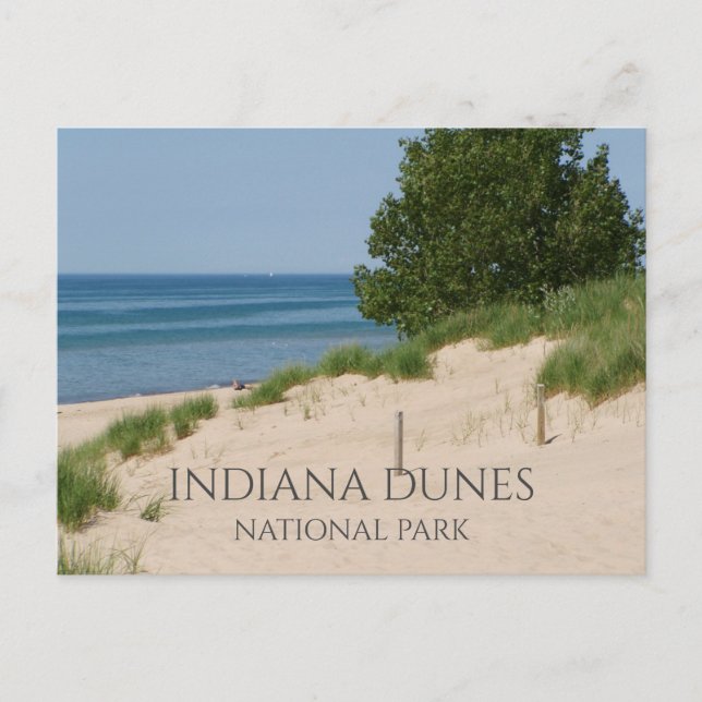 Postal Dunas de Indiana (Anverso)
