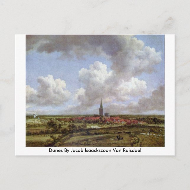 Postal Dunas De Jacob Isaackszoon Van Ruisdael (Anverso)