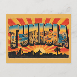 Postal Dunas de la Costa del Anfiteatro de Túnez Viaje Vi