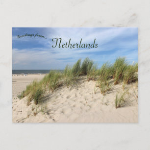 Postal Dunas de la playa de Vlieland Países Bajos