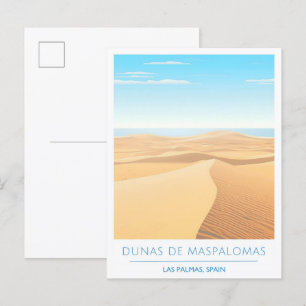 Postal Dunas de Maspalomas Las Palmas España Viaje