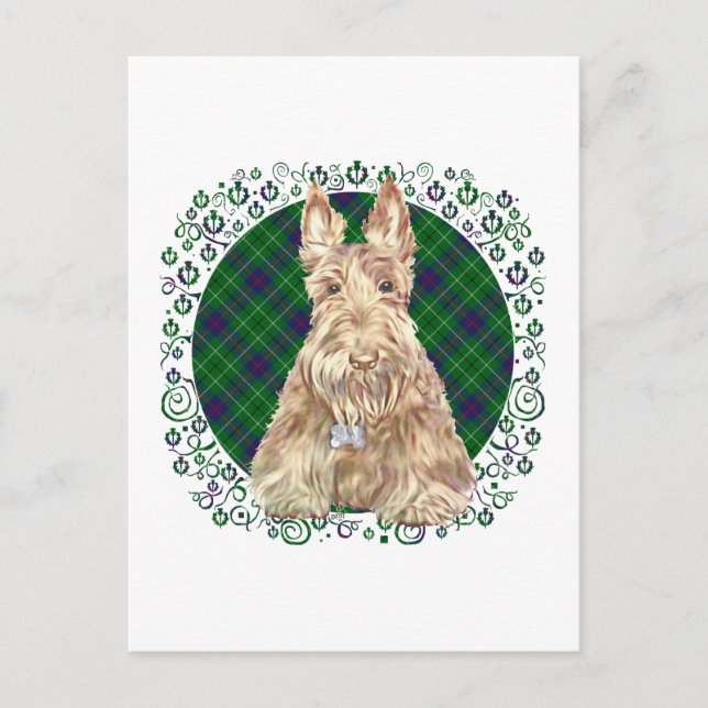 Postal Duncan Tartan Scottie (Anverso)