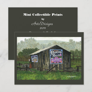 Postal Duncans Mills Barn Mini Impresiones Colectivas