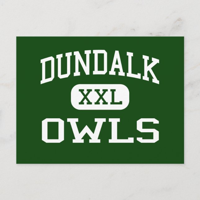 Postal Dundalk - Owls - High School - Baltimore Maryland (Anverso)