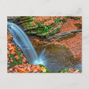 Postal Dundee Falls en otoño, Ohio