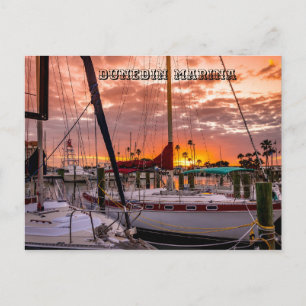 Postal Dunedin Marina Sunset Florida