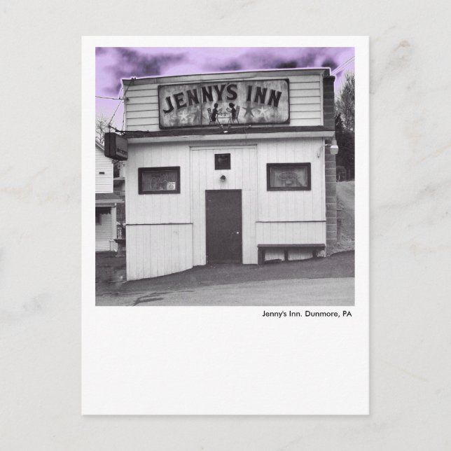 Postal Dunmore, PA Postcard-Jenny's Inn (Anverso)