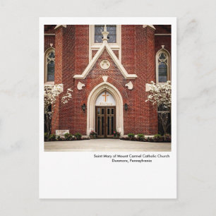 Postal Dunmore, PA Postcard-St. Mary de la Iglesia del Mo