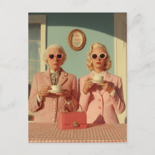 Postal Dúo de Té con Estilo