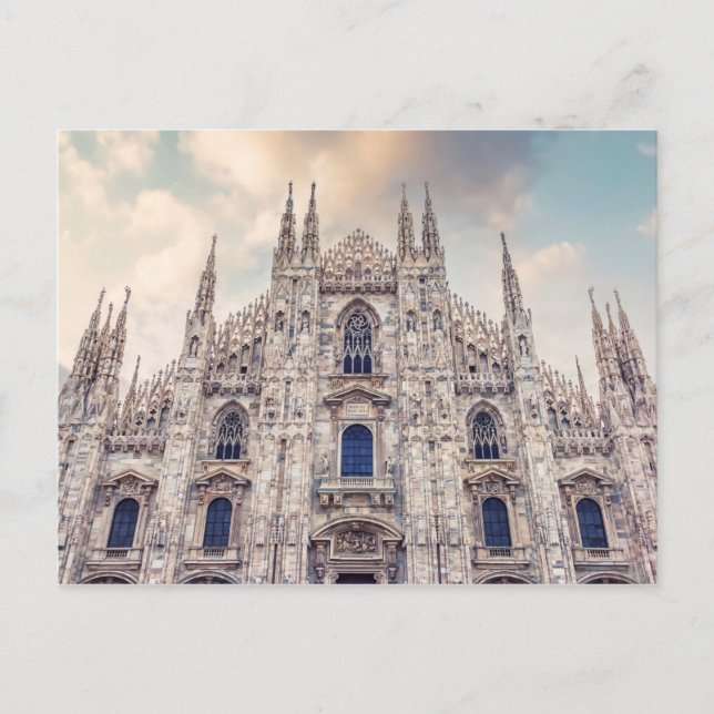 Postal Duomo di Milano (Anverso)