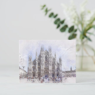 Postal Duomo di Milano Italia