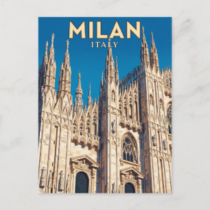 Postal Duomo di Milano Italia