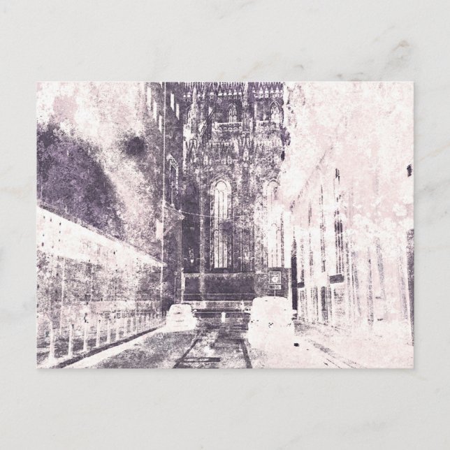 Postal Duomo Milán Europa (Anverso)