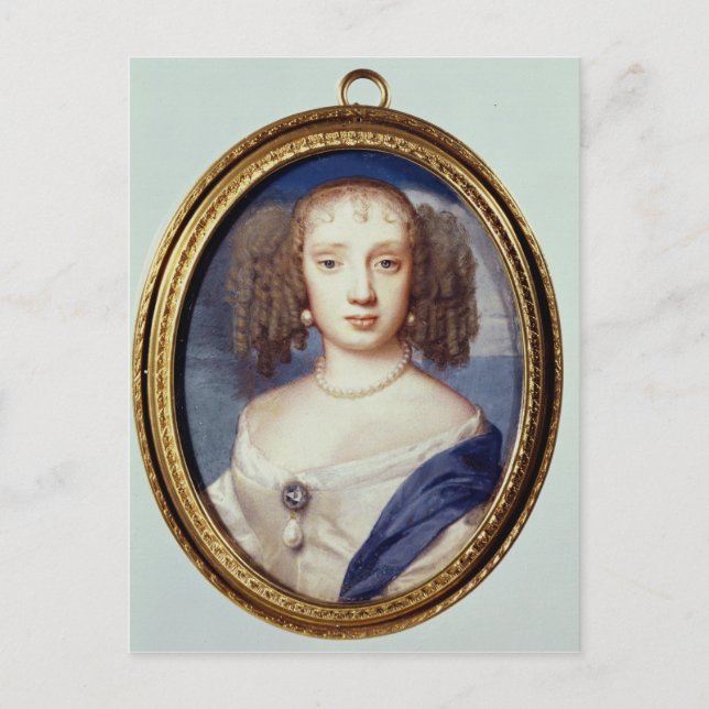 Postal Duquesa de Orleans, c.1665 (Anverso)
