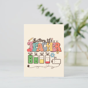 Postal Duración de la batería de un profesor - Educador r