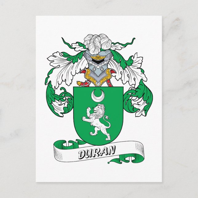 Postal Duran Family Crest (Anverso)