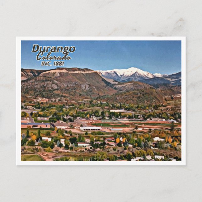 POSTAL DURANGO COLORADO (Anverso)