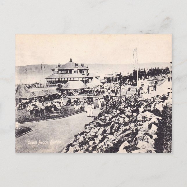 Postal Durban vintage, Ocean Beach (Anverso)