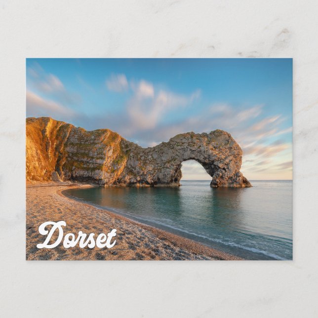 Postal Durdle Door, Jurassic Coast, Dorset, England (Anverso)