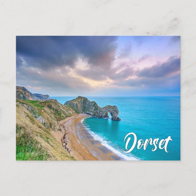 Postal Durdle Door, Jurassic Coast, Dorset, England (Anverso)